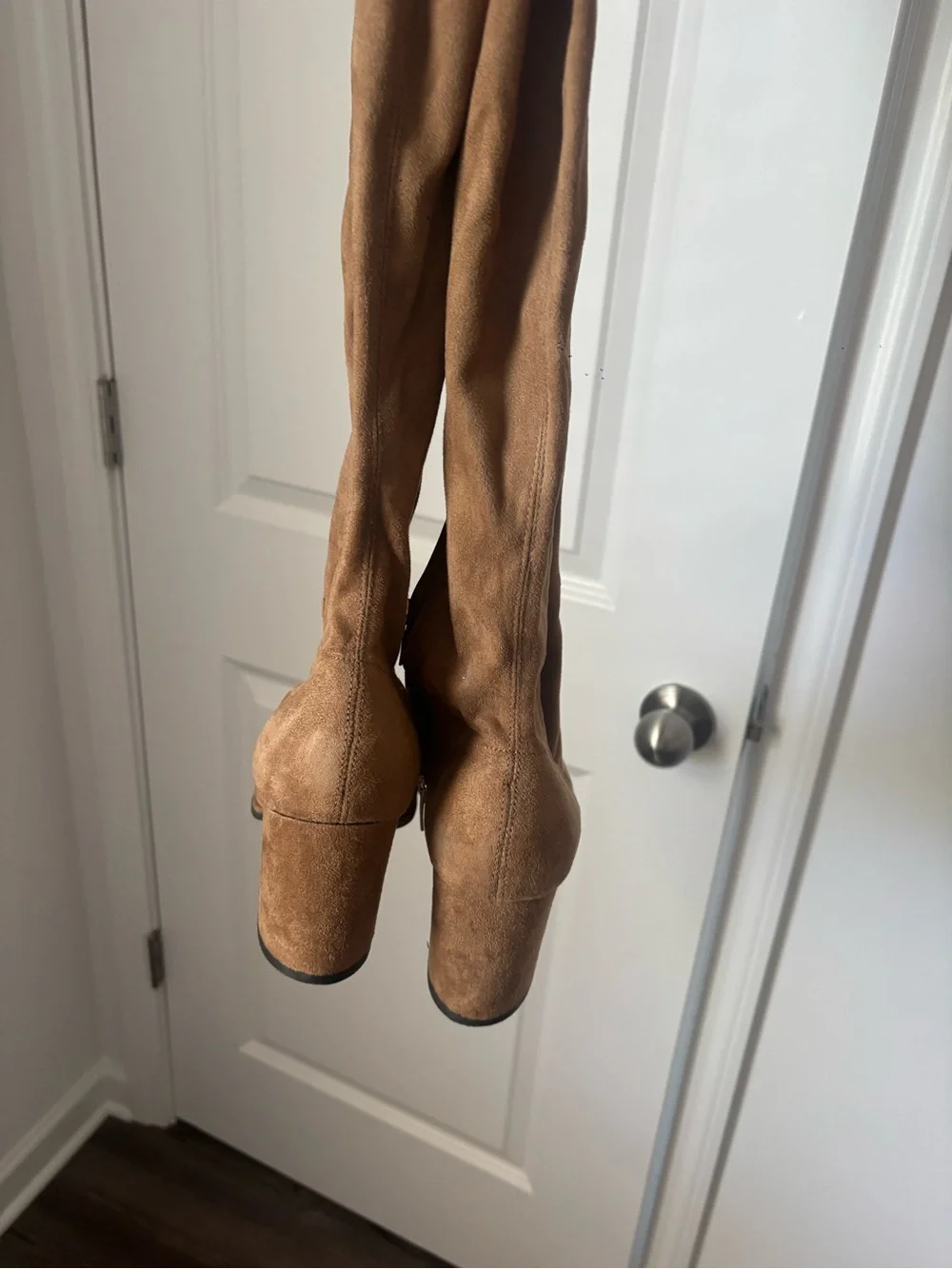 Marc Fisher Tall Suede Over-the-Knee Boots in Cognac Brown